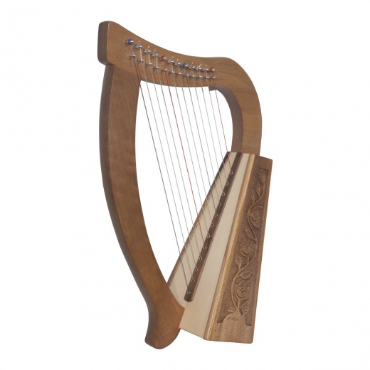 Roosebeck Walnut Baby Harp 12-String - Perfect Mini Harp for Beginners