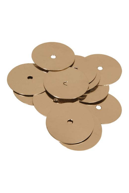 Mid-East Nickel Plated Brass Tambourine Jingles 100-Count