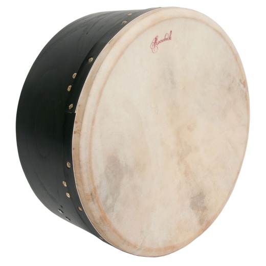 Roosebeck Tunable Mulberry Bodhran Single-Bar 16 X 7" - Black