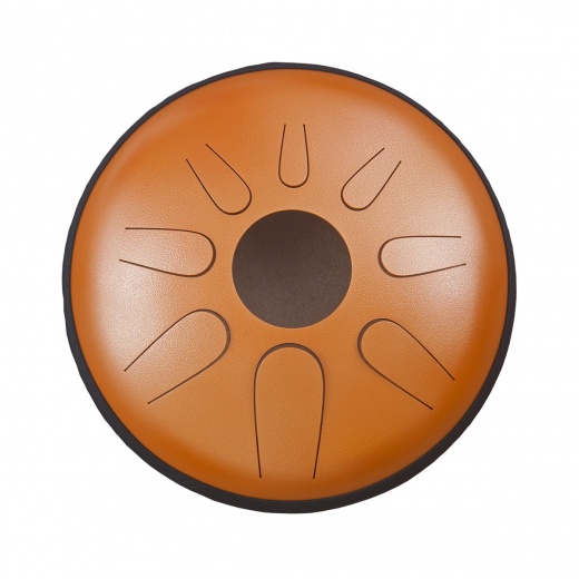 Idiopan Domina 12-Inch Tunable Steel Tongue Drum With Pickup - Burnt Orange