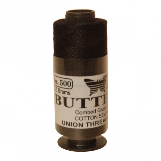 Roosebeck Combed Cotton Thread on Spool - Black