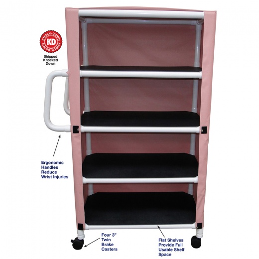 MJM's Superior Four Shelf Linen Cart