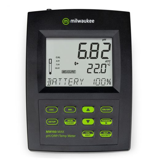 Milwaukee Mw150 Max Ph/Orp/Temp Bench Meter