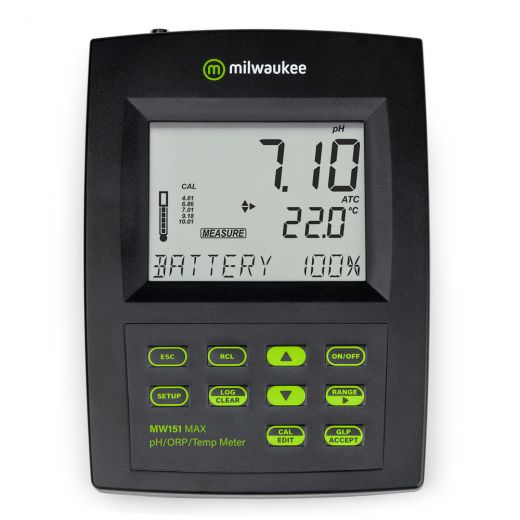 Milwaukee MW151 Max Ph/Orp/Temp Logging Bench Meter