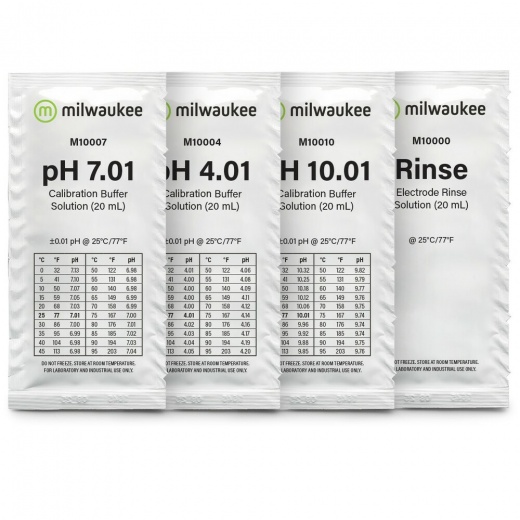 Milwaukee Fresh-Start Starter Solution Sachet Kit for pH Meters and Testers