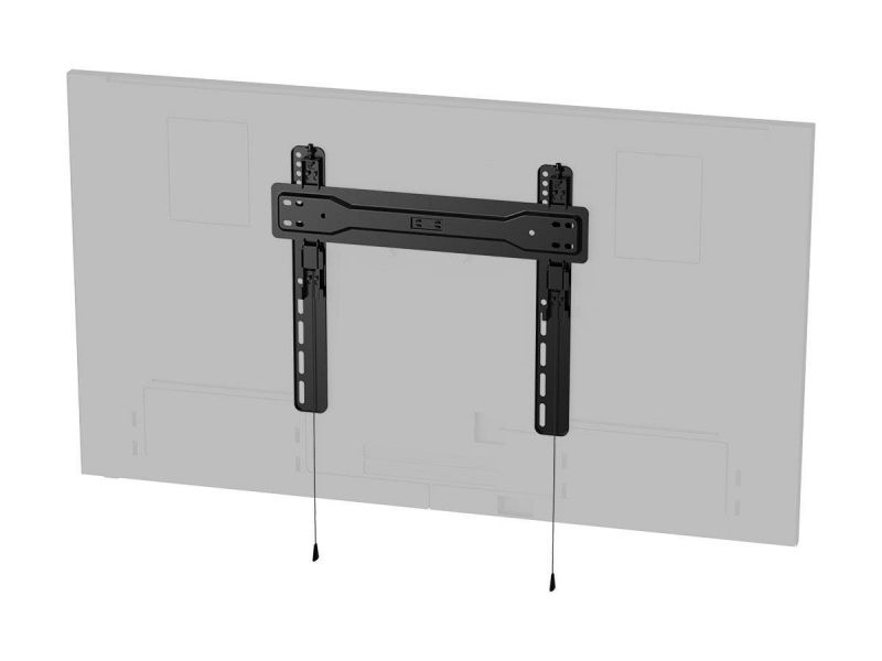 Monoprice Slimselect Series Low Profile Fixed Tv Wall Mount Bracket For Led Tvs 32In To 55In, Min Extension 0.71In, Max Weight 77 Lbs, Vesa Patterns Up To 400X400