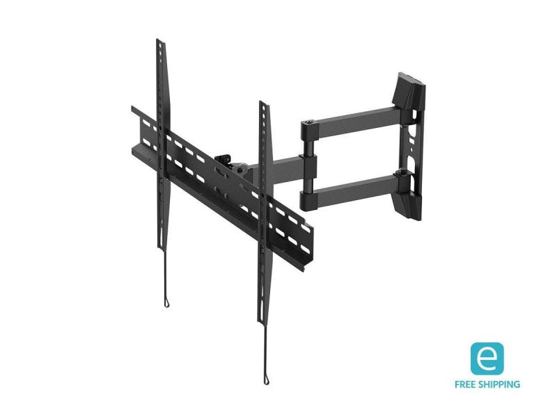 Monoprice Full-Motion Articulating Tv Wall Mount Bracket - For Flat Screen Tvs 37In To 70In, Max Weight 77Lbs, Extension Range Of 3.3In To 17.4In, Vesa Patterns Up To 600X400, Rotating