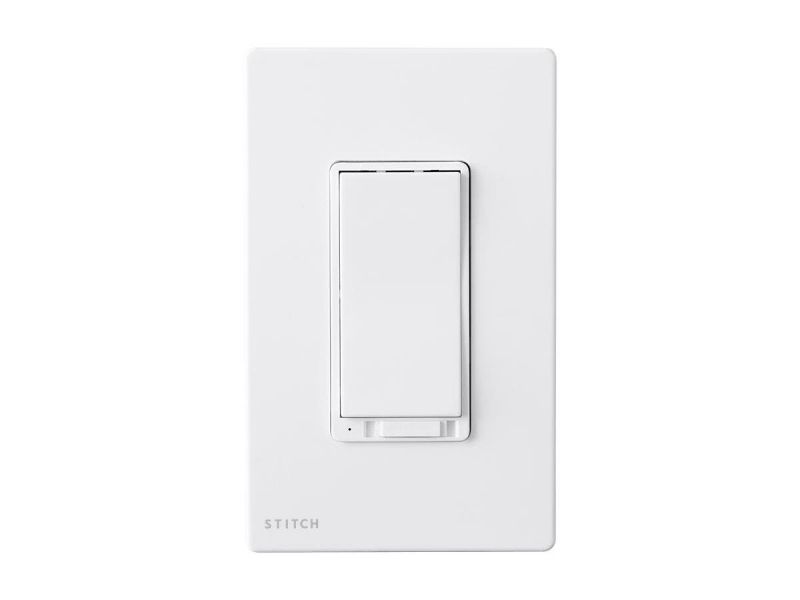 Stitch Smart In-Wall On/Off Light Switch With Dimmer, Works With Alexa And Google Home For Touchless Voice Control, No Hub Required