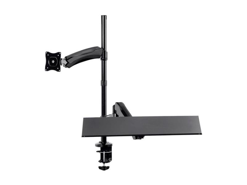 Workstream Sit-Stand Articulating Monitor And Keyboard Workstation