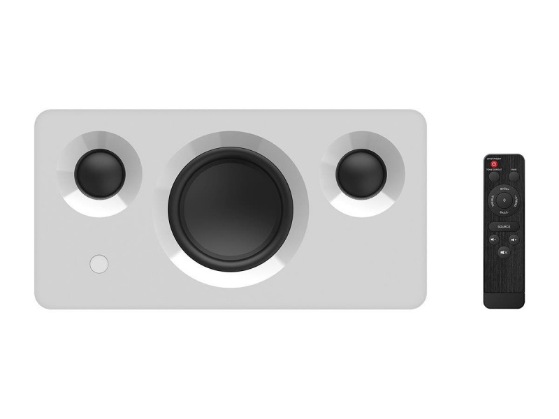Monoprice Soundstage3 120 Watt Truewireless Stereo (Tws) Bluetooth Speaker With Qualcomm Aptx Audio, White