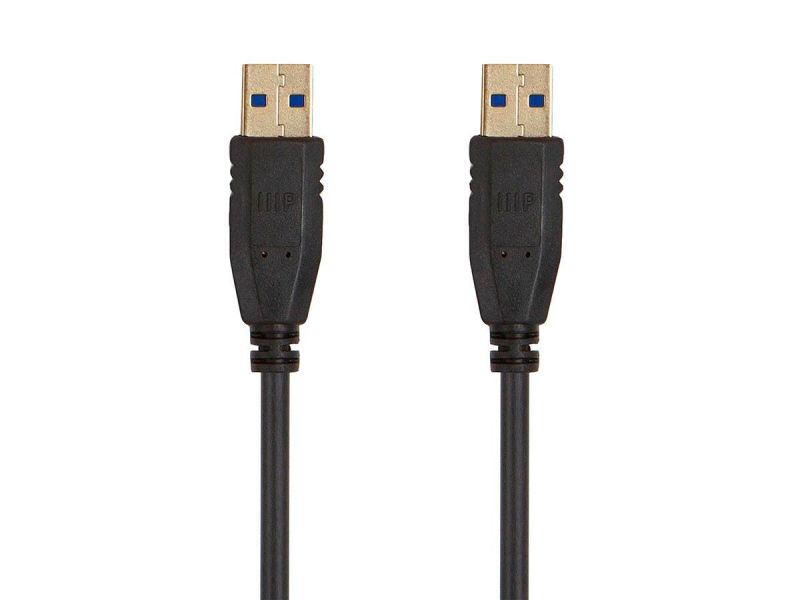 Monoprice Select Usb 3.0 Type-A To Type-A Cable, 6Ft, Black