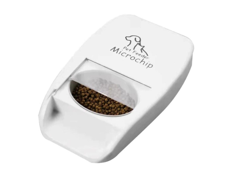 Mpm Automatic Microchip Pet Feeder, App Control, Cat Dog Feeder, Rfid Tag, Multi-Pet, Lcd Display, Suitable For Both Wet And Dry Food