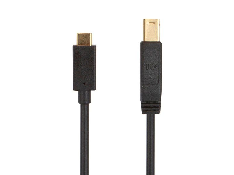 Monoprice Select Usb 3.0 Type-C To Type-B Cable, 1.5Ft, Black
