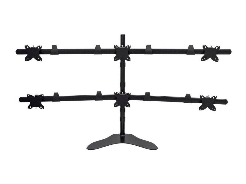 Monoprice Hex (6) Monitor Free Standing Desk Mount For 15~30In Monitors