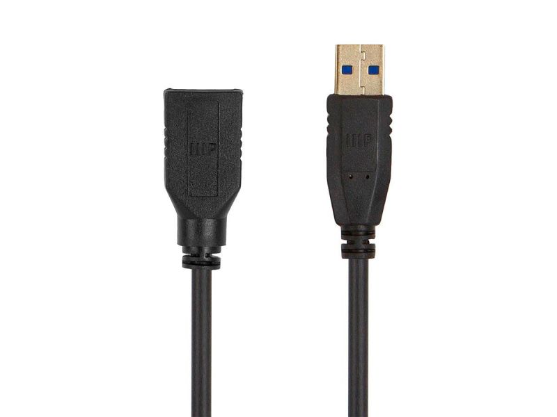 Monoprice Select Usb 3.0 Type-A To Type-A Female Extension Cable, 6Ft, Black