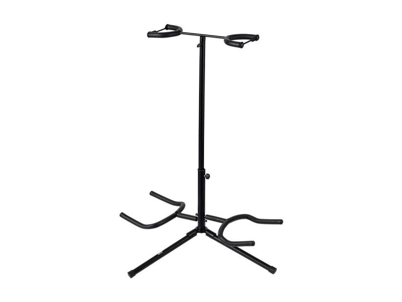 Stage Right Tripod Adjustable Double Guitar Stand For Electric Or Acoustic Guitar & Bass
