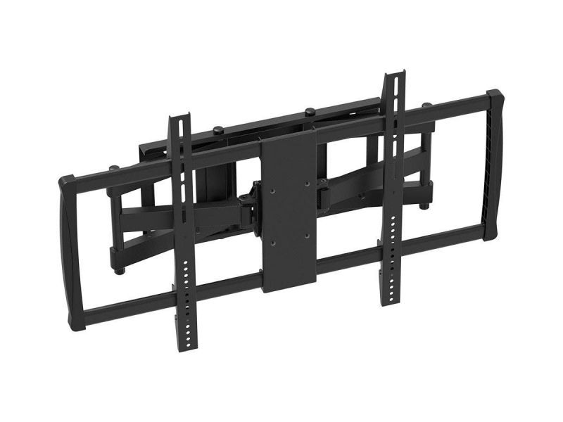 Monoprice Ez Series Full-Motion Articulating Tv Wall Mount Bracket For Wide Tvs 60In To 100In, Max Weight 176 Lbs, Extends From 2.8In To 24.6In, Vesa Up To 900X600, Concrete And Brick, Ul Certified