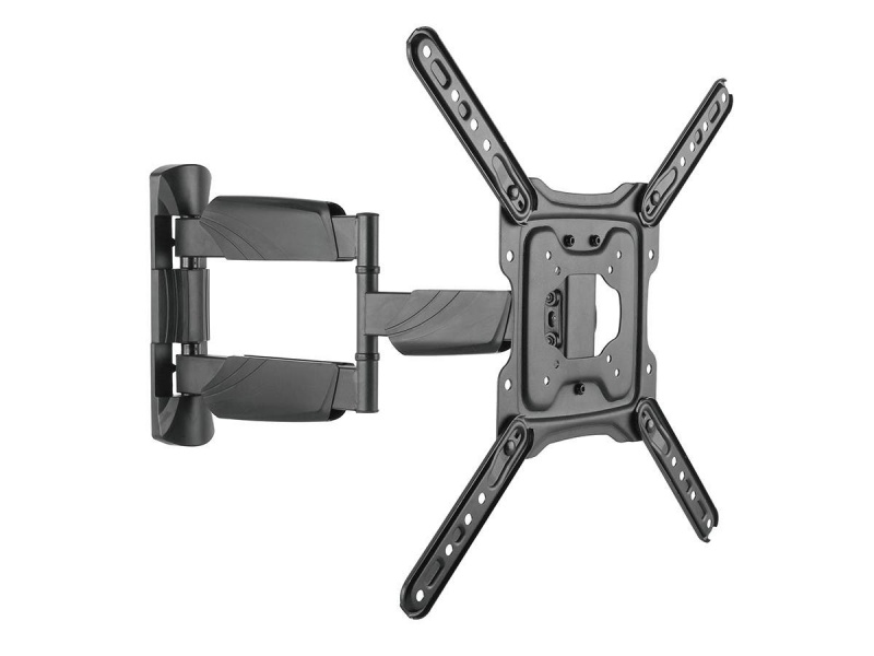 Monoprice Ez Series Full-Motion Articulating Tv Wall Mount Bracket For Led Tvs 23In To 55In, Max Weight 77 Lbs, Extension Of 1.9In To 20.3In, Vesa Up To 400X400, Fits Curved Screens, Ul Certified