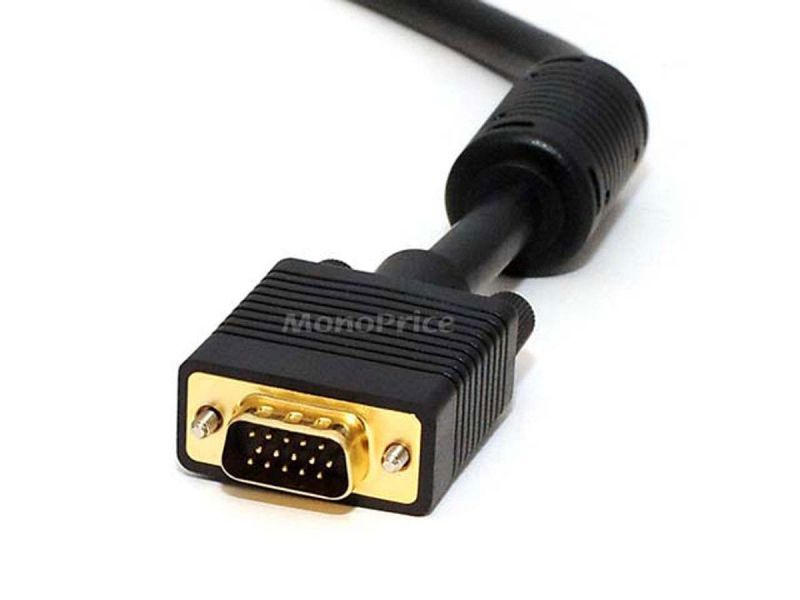 Monoft Super Vga M/F Cl2 Rated (For In-Wall Installation) Cable With Ferrites (Gold Plated)