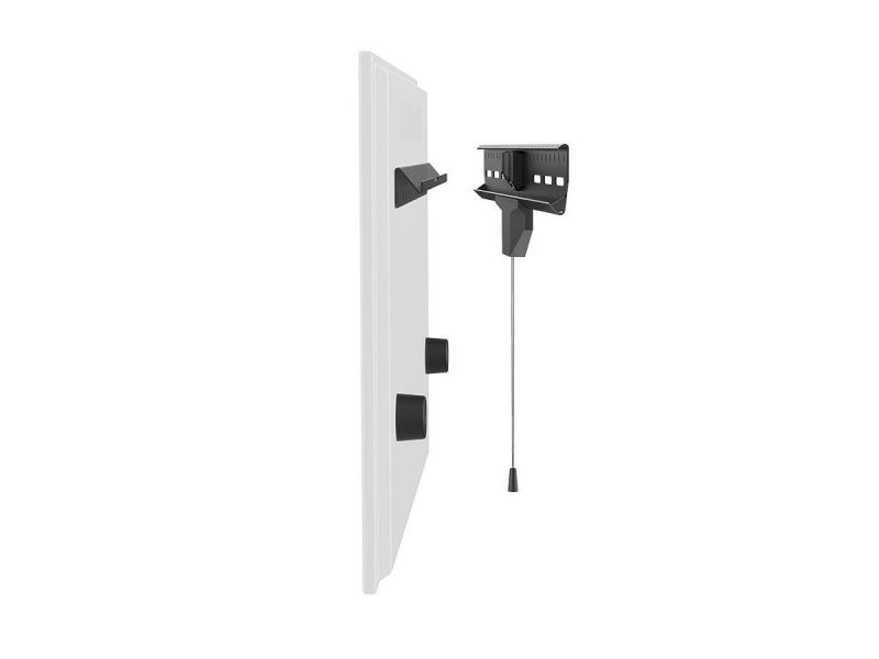 Monoprice Slimselect Series No Stud Hanger Low Profile Fixed Tv Mount With Tilting Spacers For Led Tvs 37In To 80In, Max Weight 110 Lbs., Vesa Patterns Up To 600X400