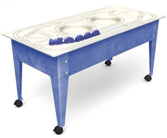 24" Table W/ Route Board & All American Passenger Train