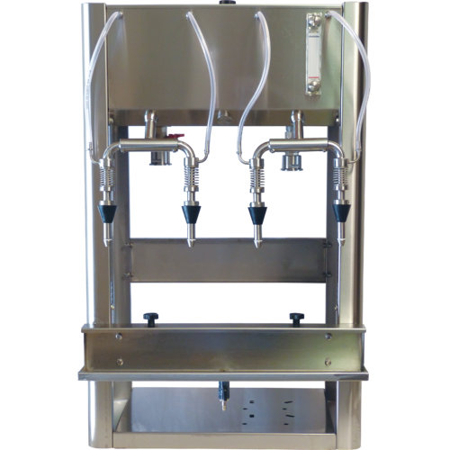 Marchisio Wine Bottle Filler | 4 Spout | Benchtop Bottle Filler | Level Gauge | Stainless Steel | 1.5 In. T.C. | 540L/H Fill Rate