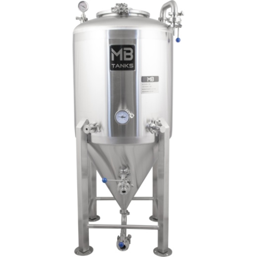 Mb® 1 Bbl Conical Unitank Fermenter | Single Shell | T.C. Sanitary Ports | All Fittings Included | Carbonation Stone | Passivated Ready To Use | American Engineered | Ships From Usa