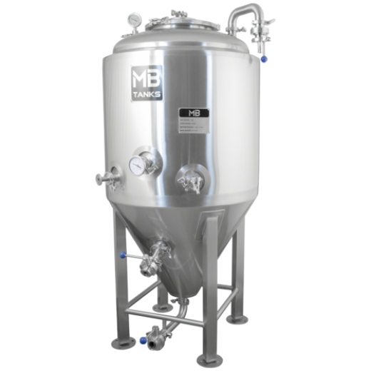 Mb® 1 Bbl Conical Unitank Fermenter | Jacketed | T.C. Sanitary Ports | All Fittings Included | Carbonation Stone | Passivated Ready To Use | American Engineered | Ships From Usa