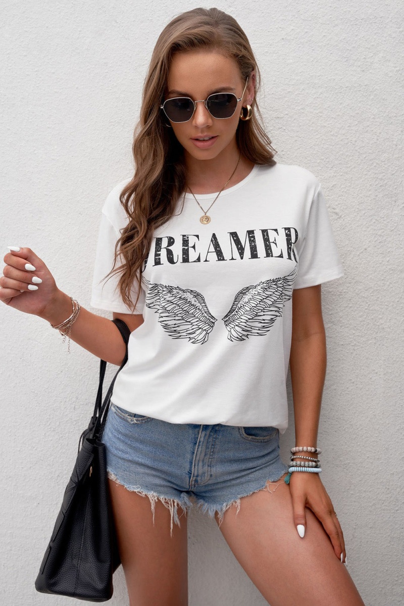 Dreamer Angel Wings Graphic Tee