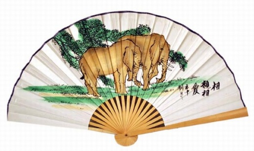 Handcrafted Oriental Bamboo Wall Fan