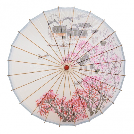 Stunning Handmade Chinese Oil Paper Umbrella - Perfect for Events