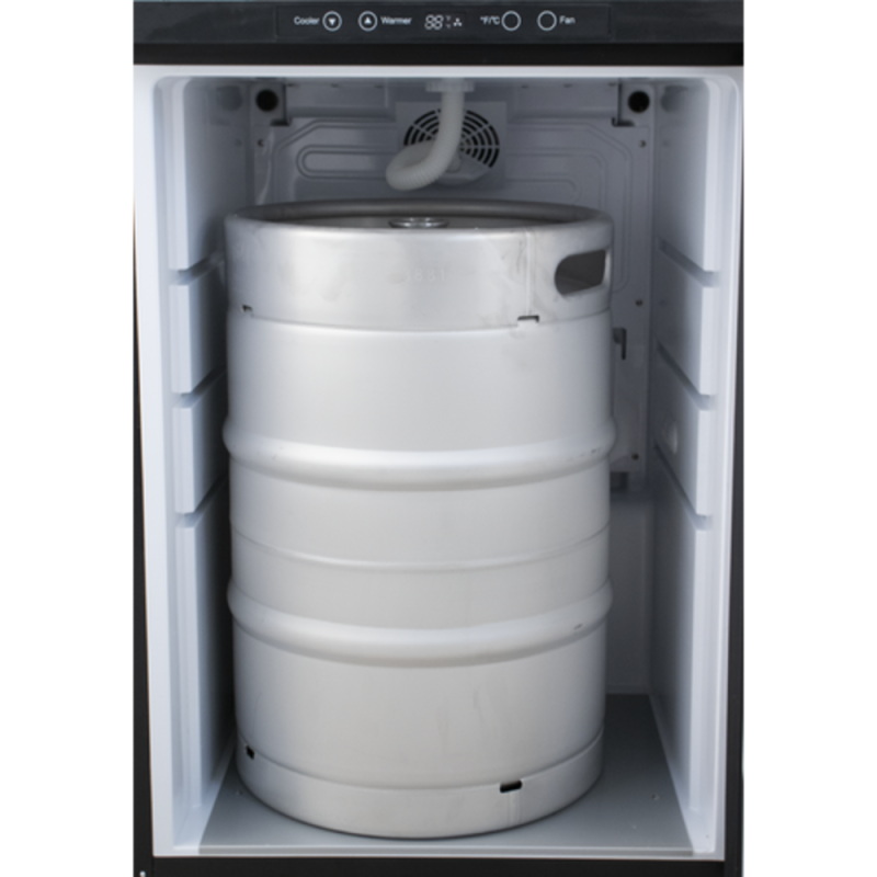 Komos® Kegerator Nukatap Stainless Steel Faucets Fan Cooled