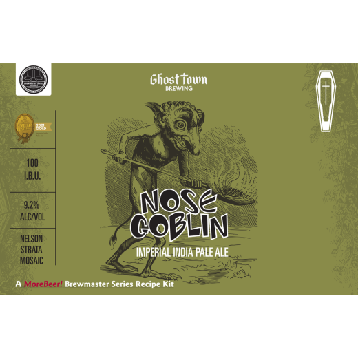 Ghost Town Brewing Nose Goblin Imperial IPA 5 Gallon Beer Recipe Kit