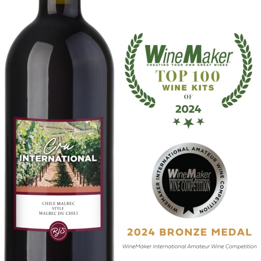 Chilean Malbec Wine Making Kit | Cru International | Bronze Medal | Top 100 Wine Kits