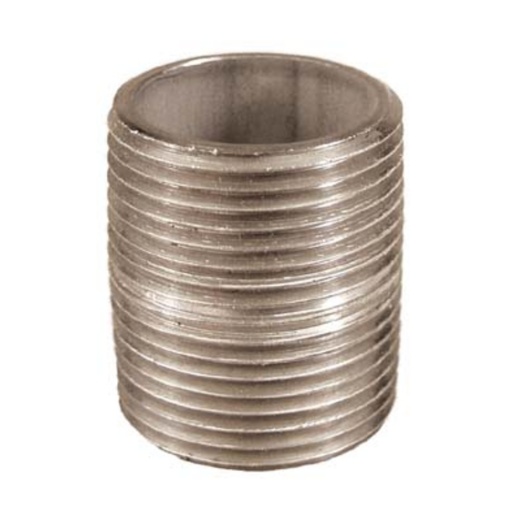 Stainless Nipple - 1 In. X 1 1/2 In