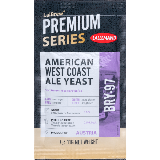 LalBrew Bry-97 American West Coast Ale Yeast - High-Quality Dry Beer Yeast for American-Style Beers
