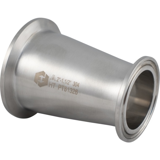 Forgefit® Stainless Tri-Clamp Concentric Reducer | 2" X 1.5"
