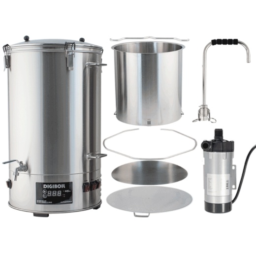 Digimash Electric Brewing System | Recirculation Pump Kit | Gen 2 Digiboil | 65L | 17.1G | 220v