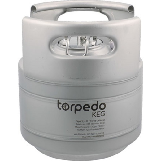 Torpedo Keg | Premium Stainless Steel Ball Lock Keg with Low2 Lid O-Ring