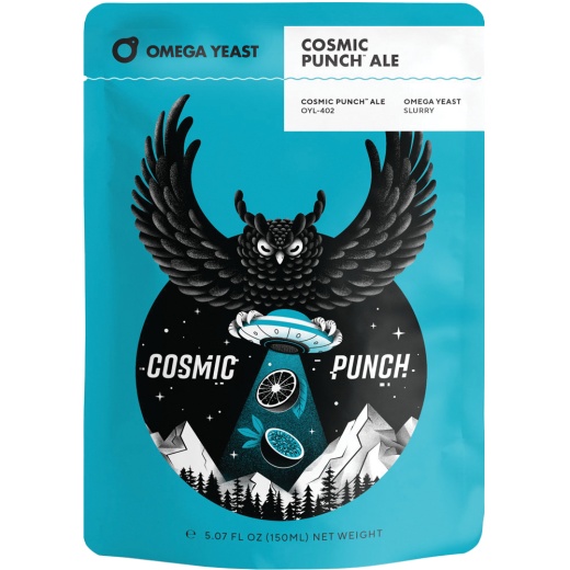 Omega Yeast | Oyl-402 Cosmic Punch® Ale | Beer Yeast | Thiolized® Yeast Strain | Double Pitch | 225 Billion Cells