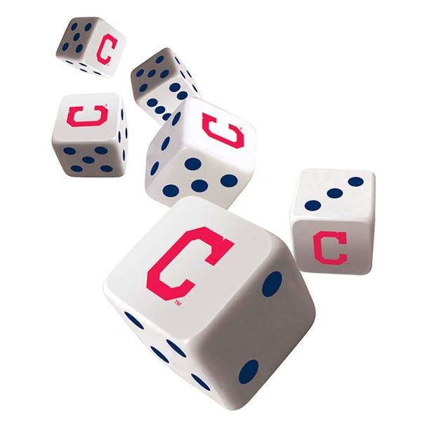 Mlb Cleveland Indians 6 Piece D6 Gaming Dice Set