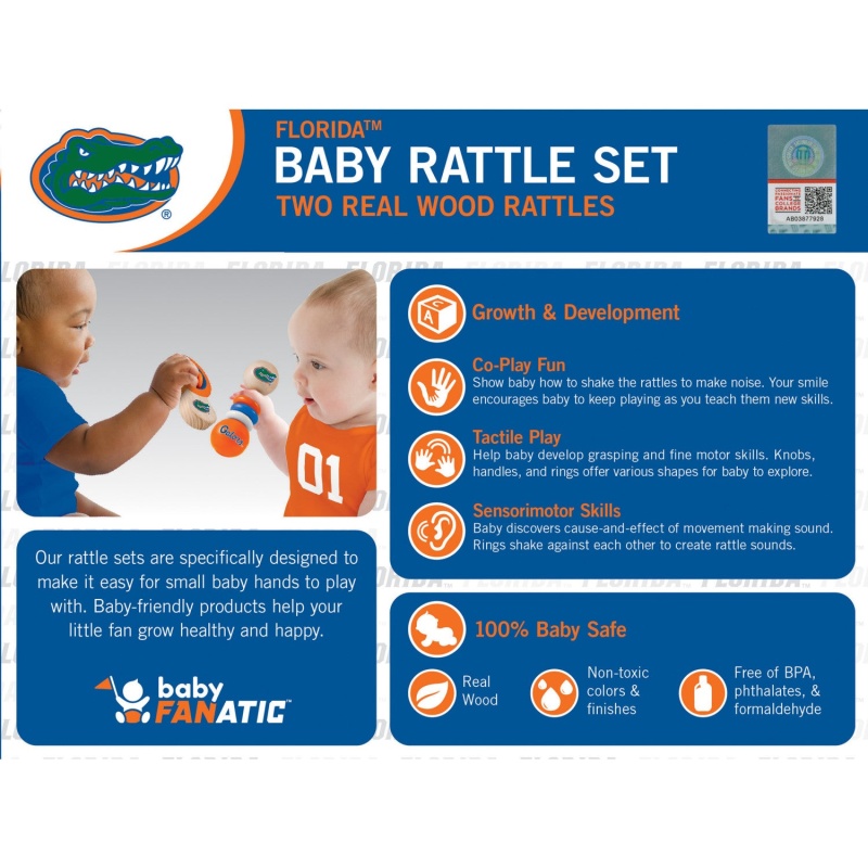 Florida Gators - Baby Rattles 2-Pack