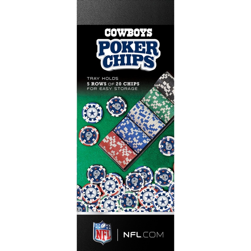 Dallas Cowboys 100 Piece Poker Chips