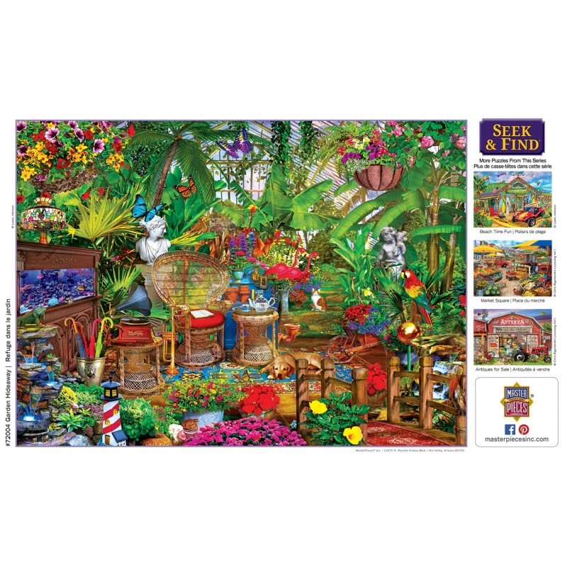 Seek & Find - Garden Hideaway 1000 Piece Jigsaw Puzzle