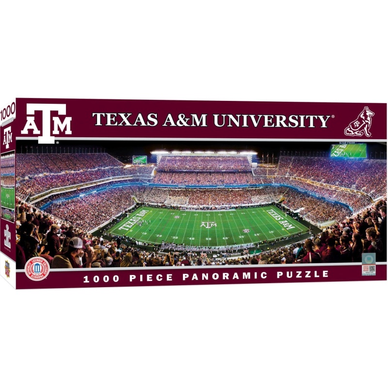 Texas A&M Aggies 1000 Piece Panoramic Jigsaw Puzzle