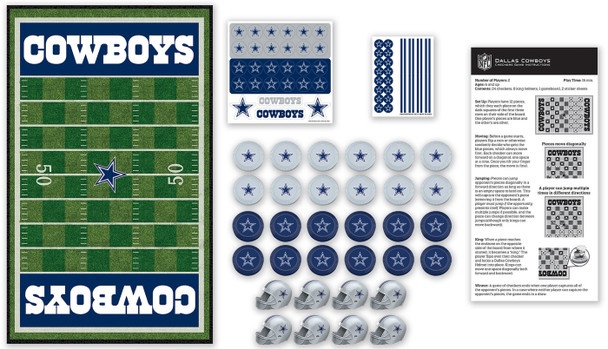 Dallas Cowboys Checkers Nfl Board Game