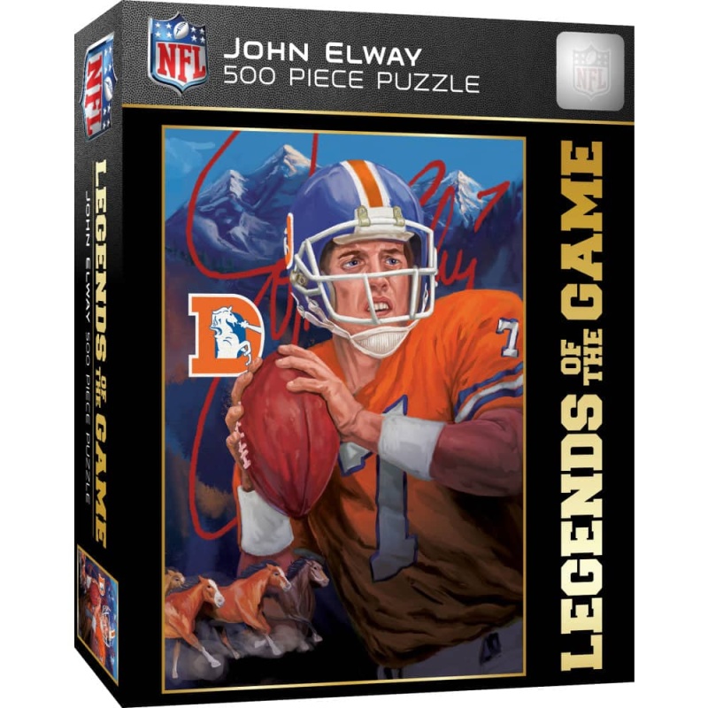 Legends Of The Game - John Elway 500 Piece Jigsaw Puzzle