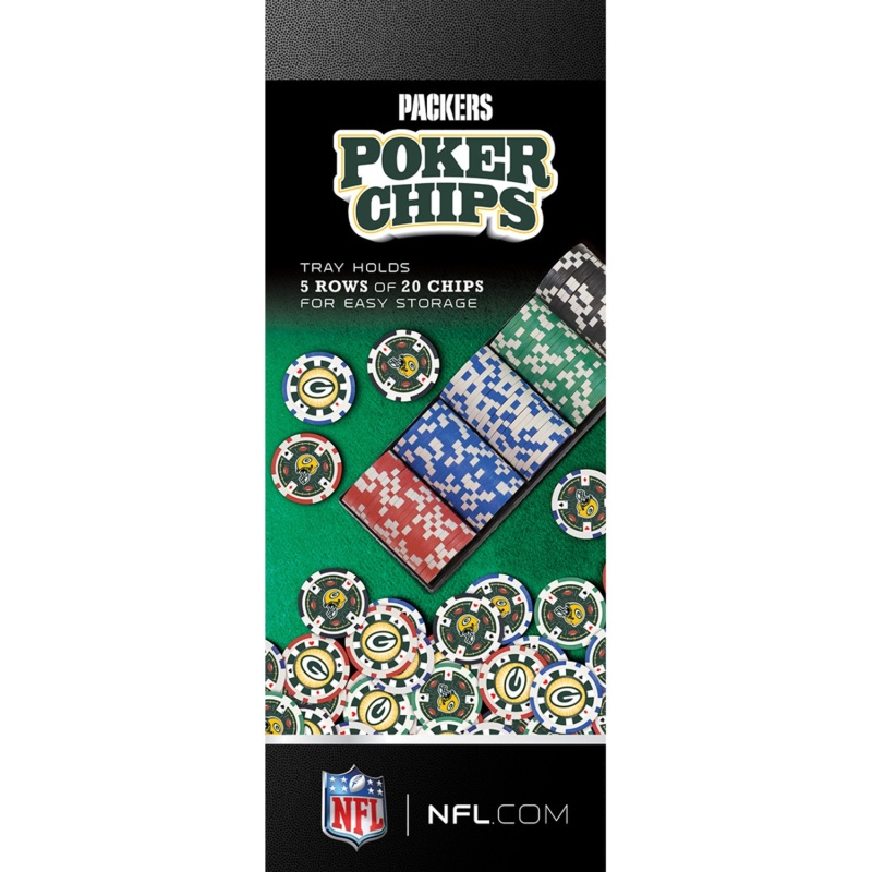 Green Bay Packers 100 Piece Poker Chips