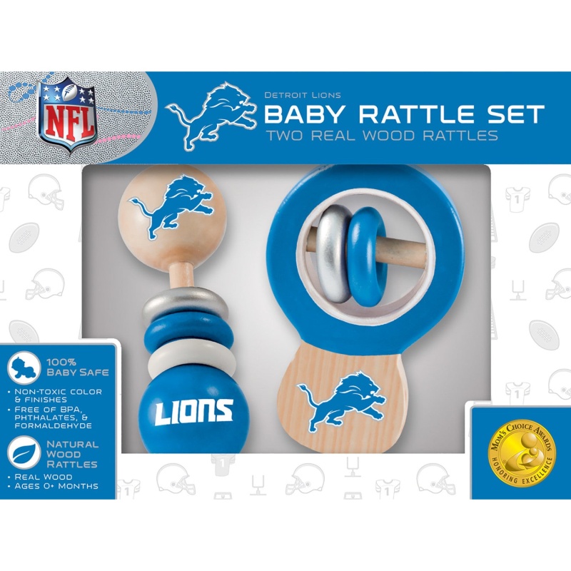 Detroit Lions - Baby Rattles 2-Pack
