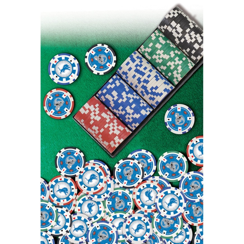 Detroit Lions 100 Piece Poker Chips